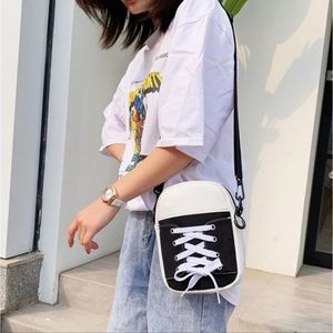 Black Sneaker Crossbody Statement Bag